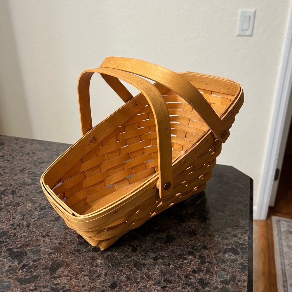 Vintage Longaberger Angled Fruit & Vegetable Basket